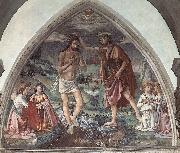 GHIRLANDAIO, Domenico Baptism of Christ dfg painting